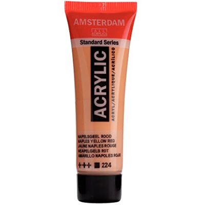 Amsterdam Standaard Serie Acrylverf Napels Geel Rood 224-20 ml Tube Hoge lichtechtheid Zachte satijnglans Duurzaam & Flexibel Made in Netherlands Amsterdam Standaard Serie Acrylverf Napels Geel Rood 224-20 ml Tube Hoge lichtechtheid Zachte satijnglans Duurzaam & Flexibel Made in Netherlands