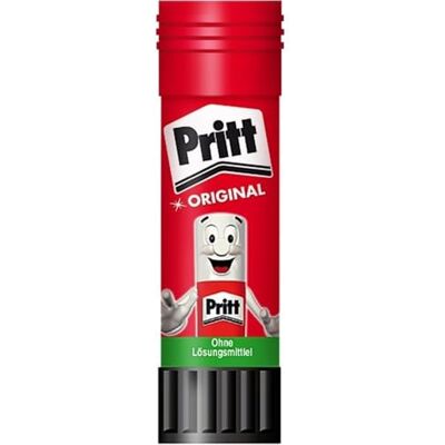 Pritt Lijmstift, kindveilige kinderlijm om te knutselen, sterke universele lijm voor schooletui en kantoor, 3 + 1 x 11 g Stick Pritt Lijmstift, kindveilige kinderlijm om te knutselen, sterke universele lijm voor schooletui en kantoor, 3 + 1 x 11 g Stick