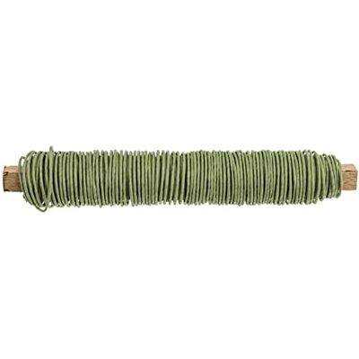 GLOREX 6 1280 224 Papierwikkeldraad opgerold 0,8 mm, lengte 22 m, groen, voor het knutselen en binden van bloemstukken en kransen GLOREX 6 1280 224 Papierwikkeldraad opgerold 0,8 mm, lengte 22 m, groen, voor het knutselen en binden van bloemstukken en kransen