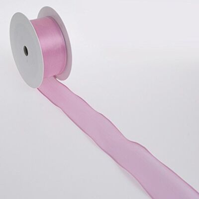 Deko AS GmbH Zijdezachte decoratielint met draadrand oudroze 40 mm 20 m 43222 40 33 Deko AS GmbH Zijdezachte decoratielint met draadrand oudroze 40 mm 20 m 43222 40 33