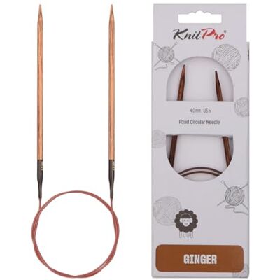 KnitPro Ginger Birk 100cm 4,00mm Rondbreinaalden KnitPro Ginger Birk 100cm 4,00mm Rondbreinaalden