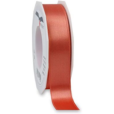 PRÄSENT C.E. Pattberg Satin Living Coral, 25 m satijnen lint voor het inpakken van geschenken, 25 mm breed, cadeaulint voor decoreren en knutselen, decoratielint, gelegenheid PRÄSENT C.E. Pattberg Satin Living Coral, 25 m satijnen lint voor het inpakken van geschenken, 25 mm breed, cadeaulint voor decoreren en knutselen, decoratielint, gelegenheid