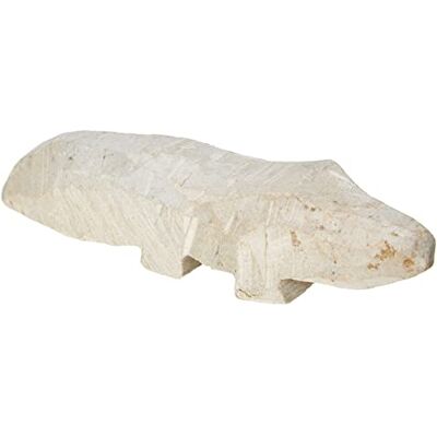 Honsell 79422 speksteen blank krokodil, kant-en-klare figuur van speksteen, ca. 10 cm groot, om te bewerken met rasp en vijl, ideaal ook voor kinderen Honsell 79422 speksteen blank krokodil, kant-en-klare figuur van speksteen, ca. 10 cm groot, om te bewerken met rasp en vijl, ideaal ook voor kinderen