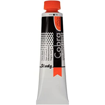 Cobra Royal Talens Artists' Water Mixable Oil Color, 40 ml tube, Ivory Black (25057010) Cobra Royal Talens Artists' Water Mixable Oil Color, 40 ml tube, Ivory Black (25057010)