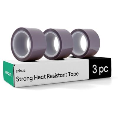 Cricut Sterk warmtebestendig plakband – 2,5 cm x 10,1 m (3 stuks) Cricut Sterk warmtebestendig plakband – 2,5 cm x 10,1 m (3 stuks)