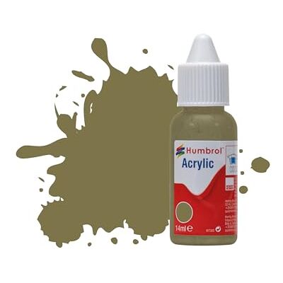 Humbrol Acrylverf nr. 226 Interieur Groen Matt druppelflesje, DB0226, 14ml Humbrol Acrylverf nr. 226 Interieur Groen Matt druppelflesje, DB0226, 14ml