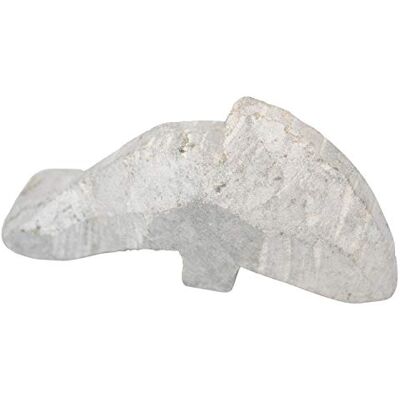 Honsell 79212 speksteen blanco dolfijn, geprefabriceerde figuur van speksteen, ca. 10 cm groot, voor het bewerken met rasp en vijl, ook ideaal voor kinderen Honsell 79212 speksteen blanco dolfijn, geprefabriceerde figuur van speksteen, ca. 10 cm groot, voor het bewerken met rasp en vijl, ook ideaal voor kinderen