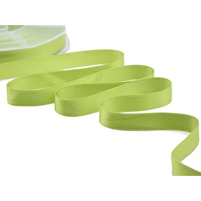 Furlanis dubbel satijn Italiaans lint, pistache groen, 16 mm x 50 m Furlanis dubbel satijn Italiaans lint, pistache groen, 16 mm x 50 m