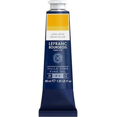 Lefranc Bourgeois 301789 Fijne olieverf van uitstekende kwaliteit, lichtecht met een gelijkmatige consistentie, tube van 40 ml, ideaal voor spieraammen, canvas, schilderbord Indisch geel Lefranc Bourgeois 301789 Fijne olieverf van uitstekende kwaliteit, lichtecht met een gelijkmatige consistentie, tube van 40 ml, ideaal voor spieraammen, canvas, schilderbord Indisch geel