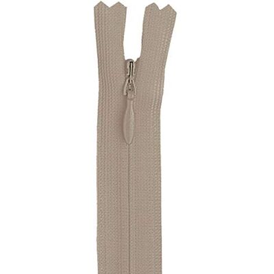 YKK Ritssluiting, kunststof sp.verborgen, zand, L: 40cmm YKK Ritssluiting, kunststof sp.verborgen, zand, L: 40cmm