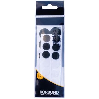 KORBOND 12-delig hangers & lus praktische punten, zwart en wit KORBOND 12-delig hangers & lus praktische punten, zwart en wit