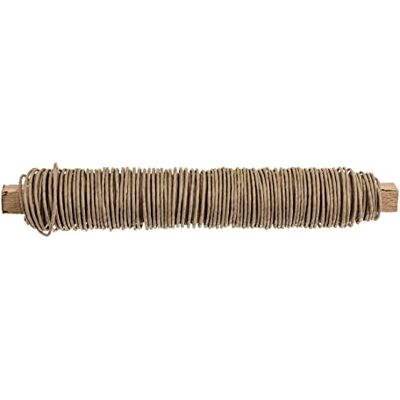 GLOREX 6 1280 213 Papierwikkeldraad opgerold 0,8 mm, lengte 22 m, naturel, voor het knutselen en binden van bloemstukken en kransen GLOREX 6 1280 213 Papierwikkeldraad opgerold 0,8 mm, lengte 22 m, naturel, voor het knutselen en binden van bloemstukken en kransen