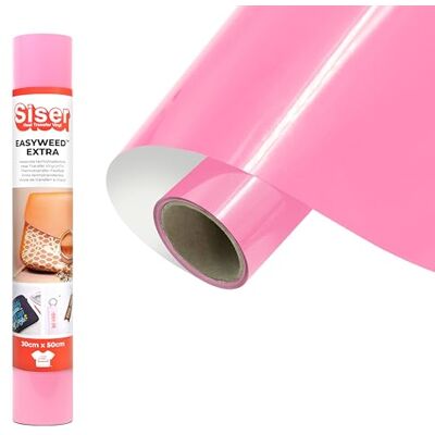 SISER ® EasyWeed® Extra Pink transfer-vinyl, 30 cm x 0,5 m, voor individueel vormgeven van nylon, leer, behandeld textiel SISER ® EasyWeed® Extra Pink transfer-vinyl, 30 cm x 0,5 m, voor individueel vormgeven van nylon, leer, behandeld textiel
