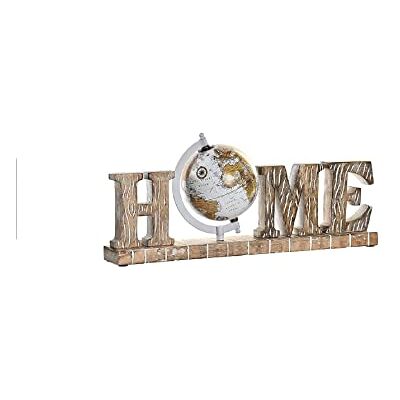 DRW Woondecoratie met wereldbol, mobiel, natuurlijk, 48 x 12 x 21 cm DRW Woondecoratie met wereldbol, mobiel, natuurlijk, 48 x 12 x 21 cm