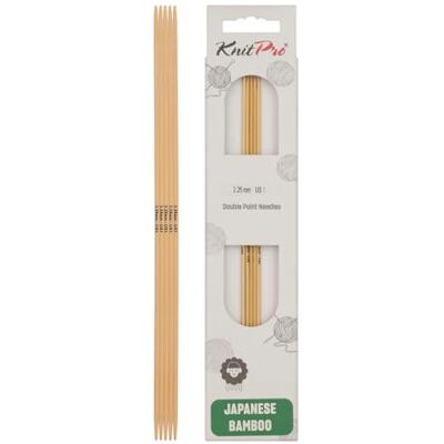 KnitPro - Bamboe - 15 cm - 2,25 mm - Breinaalden KnitPro - Bamboe - 15 cm - 2,25 mm - Breinaalden