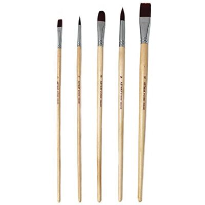 Artway Lange Handvat Synthetische Artiest Penseel Set (5st Gemengd) Artway Lange Handvat Synthetische Artiest Penseel Set (5st Gemengd)