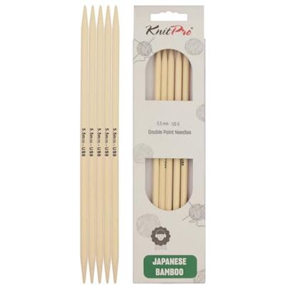KnitPro - Bamboo Sock Needles - 20 cm - Breinaalden KnitPro - Bamboo Sock Needles - 20 cm - Breinaalden