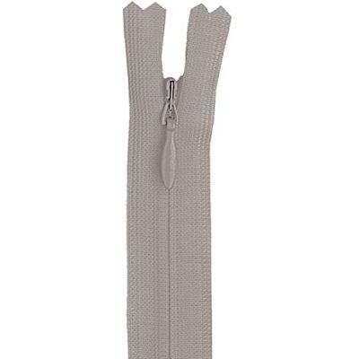 YKK ritssluiting, kunststof spiraal, verborgen, lichtgrijs, L: 22 cm YKK ritssluiting, kunststof spiraal, verborgen, lichtgrijs, L: 22 cm