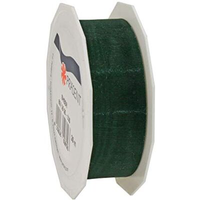PRÄSENT C.E. Pattberg Sheer organza lint dennengroen, 27 m cadeauverpakkinglint, 2,5 cm breed, accessoires voor decoratie en handwerk, decoratielint voor geschenken, voor elke gelegenheid PRÄSENT C.E. Pattberg Sheer organza lint dennengroen, 27 m cadeauverpakkinglint, 2,5 cm breed, accessoires voor decoratie en handwerk, decoratielint voor geschenken, voor elke gelegenheid