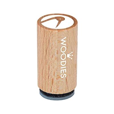 Woodies Ministempel van hout en rubber, diameter 15 x 25 mm. Woodies Ministempel van hout en rubber, diameter 15 x 25 mm.