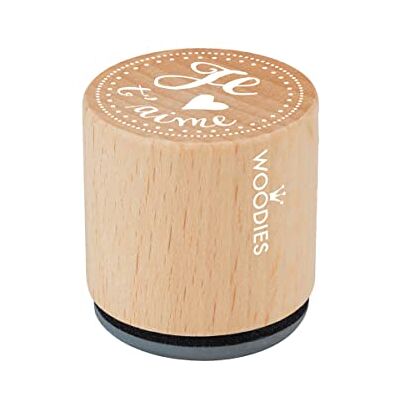 Woodies Gemonteerd Rubber Stempel 1.35-inch Je T'Aime, Acryl, Multi kleuren, 1.2 x 1.28 x 1.28 cm Woodies Gemonteerd Rubber Stempel 1.35-inch Je T'Aime, Acryl, Multi kleuren, 1.2 x 1.28 x 1.28 cm