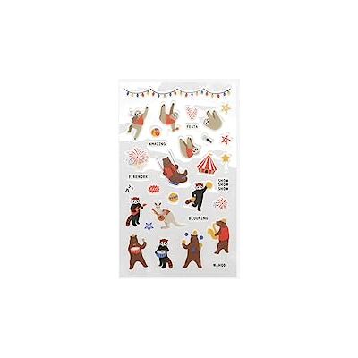 Dailylike PVC-stickers voor dagelijks gebruik, dierenband, verschillende vormen en designs, 9 x 18,5 cm Dailylike PVC-stickers voor dagelijks gebruik, dierenband, verschillende vormen en designs, 9 x 18,5 cm