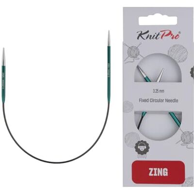 Knit Pro Zing 25cm Circulaire Breinaald Knit Pro Zing 25cm Circulaire Breinaald