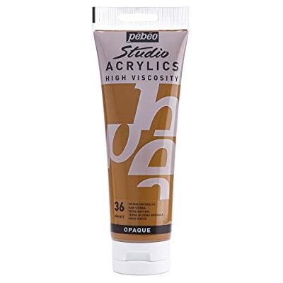 PEBEO Pébéo Acryl fijne studio-kunststoffen meerlaagse verf voor je creativiteit acrylverf Siena Natural Siena 250 ml PEBEO Pébéo Acryl fijne studio-kunststoffen meerlaagse verf voor je creativiteit acrylverf Siena Natural Siena 250 ml
