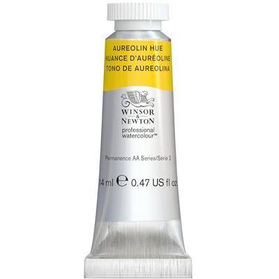 Winsor & Newton 0105417 Professional Watercolour Aureolin Hue, 14 ml tube aquarelverf, levendige kleuren in kunstenaarskwaliteit, hoge kleurglans en helderheid, lichtecht Winsor & Newton 0105417 Professional Watercolour Aureolin Hue, 14 ml tube aquarelverf, levendige kleuren in kunstenaarskwaliteit, hoge kleurglans en helderheid, lichtecht