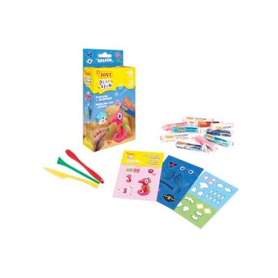 Jovi Play&Fun Splash klei waterdieren, 10 tabletten à 15 g, 2 sjablonen met uitsparingen en 3 modelleergereedschappen, cadeaus en knutselwerk voor kinderen vanaf 3 jaar Jovi Play&Fun Splash klei waterdieren, 10 tabletten à 15 g, 2 sjablonen met uitsparingen en 3 modelleergereedschappen, cadeaus en knutselwerk voor kinderen vanaf 3 jaar
