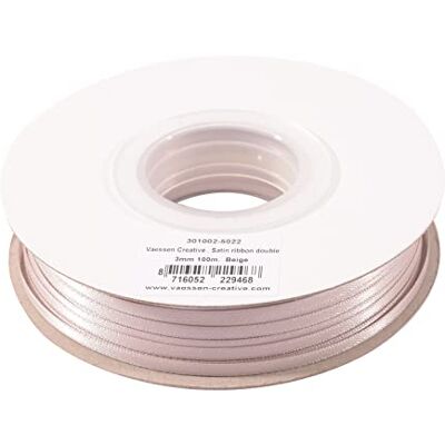 Creative Satijnen lint 3 mm x 100 m beige, lint, decoratielint om te knutselen, stoffen banden voor bruiloft, doop en verjaardagscadeaus, bruin Creative Satijnen lint 3 mm x 100 m beige, lint, decoratielint om te knutselen, stoffen banden voor bruiloft, doop en verjaardagscadeaus, bruin