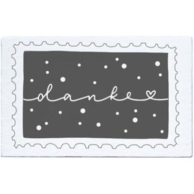 May and Berry Houten stempel Bedankt, 35x55mm May and Berry Houten stempel Bedankt, 35x55mm