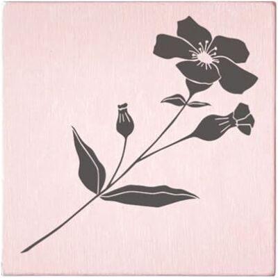 May and Berry Houten stempel wilde bloem, 45x45mm May and Berry Houten stempel wilde bloem, 45x45mm