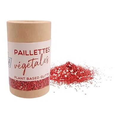 KIDDICRAFT buis met plantaardige glitter 5g Rood KIDDICRAFT buis met plantaardige glitter 5g Rood