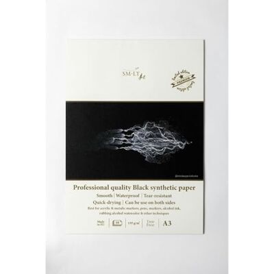 SM?LT SM-LT Beaux-Arts Yupo zwart A3-10 vellen 155 gsm SM?LT SM-LT Beaux-Arts Yupo zwart A3-10 vellen 155 gsm