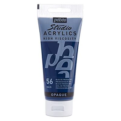 PEBEO Pébéo 831056 Studio Acrylverf, 1 tube, 100 ml, Pruisisch blauw PEBEO Pébéo 831056 Studio Acrylverf, 1 tube, 100 ml, Pruisisch blauw