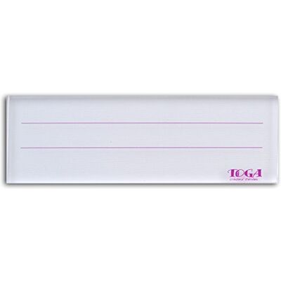 Toga TP39 blok, acryl, kunststof, transparant, 15 x 5,5 x 1 cm Toga TP39 blok, acryl, kunststof, transparant, 15 x 5,5 x 1 cm