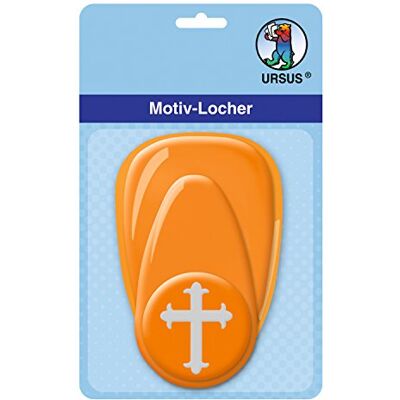 Ursus 19480054 motief perforator kruis 1, medium, ca. 25,4 mm, oranje Ursus 19480054 motief perforator kruis 1, medium, ca. 25,4 mm, oranje
