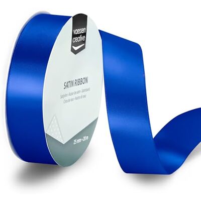 Creative Satijnlint Felblauw 20 m x 25 mm Dubbelzijdig Cadeaulint op Rol voor Knutselen, Decoraties, Kaarten Maken, Scrapbooking en DIY Creative Satijnlint Felblauw 20 m x 25 mm Dubbelzijdig Cadeaulint op Rol voor Knutselen, Decoraties, Kaarten Maken, Scrapbooking en DIY
