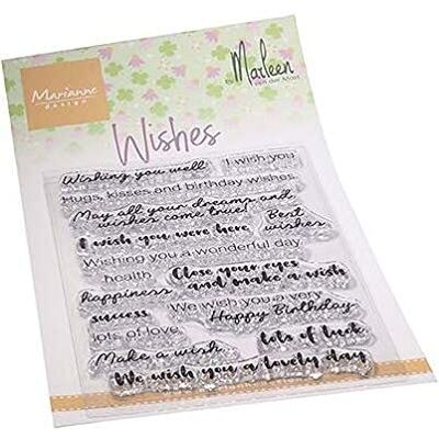 Marianne Design Helder, Wensen van Marleen, voor het Stempelen van Cardmaking Arts and Crafts, One size Marianne Design Helder, Wensen van Marleen, voor het Stempelen van Cardmaking Arts and Crafts, One size
