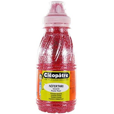 Cléopâtre Peinture pailletten kleuren, rood, 250 ml Cléopâtre Peinture pailletten kleuren, rood, 250 ml