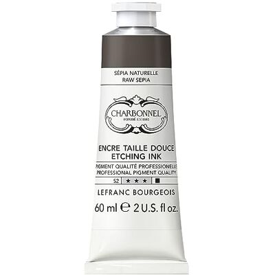 Lefranc bourgeois - 301557 - Charbonnel Intaglio-inkt 60ml Sepia Natural - Inkt Lefranc bourgeois - 301557 - Charbonnel Intaglio-inkt 60ml Sepia Natural - Inkt