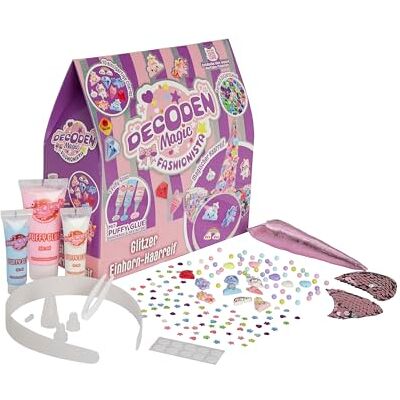 Bauer Spielwaren Bauer "DECODEN MAGIC" 143-delige doe-het-zelf eenhoorn-haarband, knutselset met schattige bedels, glitterstenen en puffy-lijm haaraccessoires zelf knutselen, creatief speelgoed voor kinderen vanaf 6 Bauer Spielwaren Bauer "DECODEN MAGIC" 143-delige doe-het-zelf eenhoorn-haarband, knutselset met schattige bedels, glitterstenen en puffy-lijm haaraccessoires zelf knutselen, creatief speelgoed voor kinderen vanaf 6