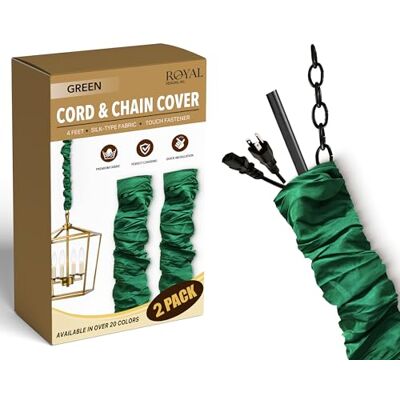 Royal Designs, Inc Royal Designs CC-25-GRN-2 Koord & Ketting Cover, 1,2 m lang, Set van 2, Groen Royal Designs, Inc Royal Designs CC-25-GRN-2 Koord & Ketting Cover, 1,2 m lang, Set van 2, Groen