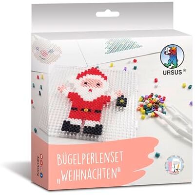 Ursus 3941 00 05 Strijkkralenset "Kerstmis", 2000 kralen, 5-10 motieven, knutselset om zelf te maken, creatief ontwerpen en zelf kralenplaatjes maken, creatief plezier vanaf 3 jaar Ursus 3941 00 05 Strijkkralenset "Kerstmis", 2000 kralen, 5-10 motieven, knutselset om zelf te maken, creatief ontwerpen en zelf kralenplaatjes maken, creatief plezier vanaf 3 jaar