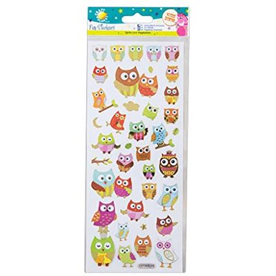 Craft Planet Stickers, Assortiment, Uilen Craft Planet Stickers, Assortiment, Uilen
