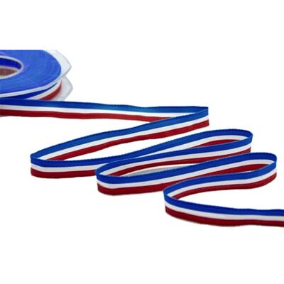Furlanis Satijnen lint, driekleurig, Franse vlag, polyester, 25 m Furlanis Satijnen lint, driekleurig, Franse vlag, polyester, 25 m