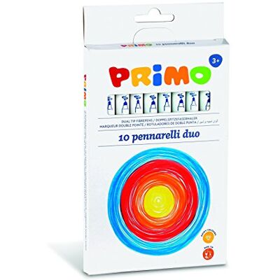 PRIMO P610PENDP10 verschillende kleuren Dual Tip Fibre Pennen (10-delig) PRIMO P610PENDP10 verschillende kleuren Dual Tip Fibre Pennen (10-delig)