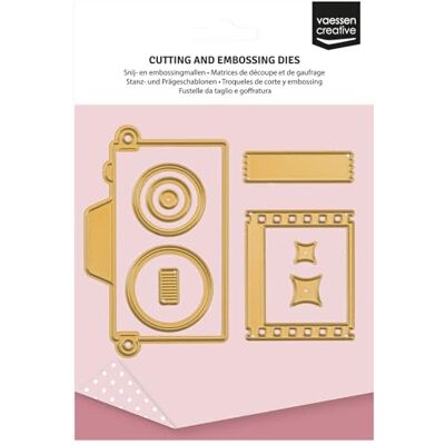 Creative Snij- en Embossingmallen Vintage Camera 9 Cutting Dies van 3 x 3 cm tot 5 x 8 cm Kaarten Maken, Scrapbooking, Knutselen, DIY voor Mini Snij- en Embossingmachines Creative Snij- en Embossingmallen Vintage Camera 9 Cutting Dies van 3 x 3 cm tot 5 x 8 cm Kaarten Maken, Scrapbooking, Knutselen, DIY voor Mini Snij- en Embossingmachines