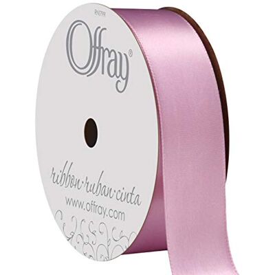 Berwick 066171 7/8 "breed satijnen lint met één gezicht, licht orchidee paars, 6 Yds Berwick 066171 7/8 "breed satijnen lint met één gezicht, licht orchidee paars, 6 Yds